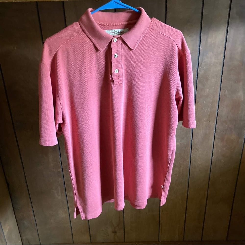 Tommy Bahama Polo Shirt Men’s M Red Silk Blend
